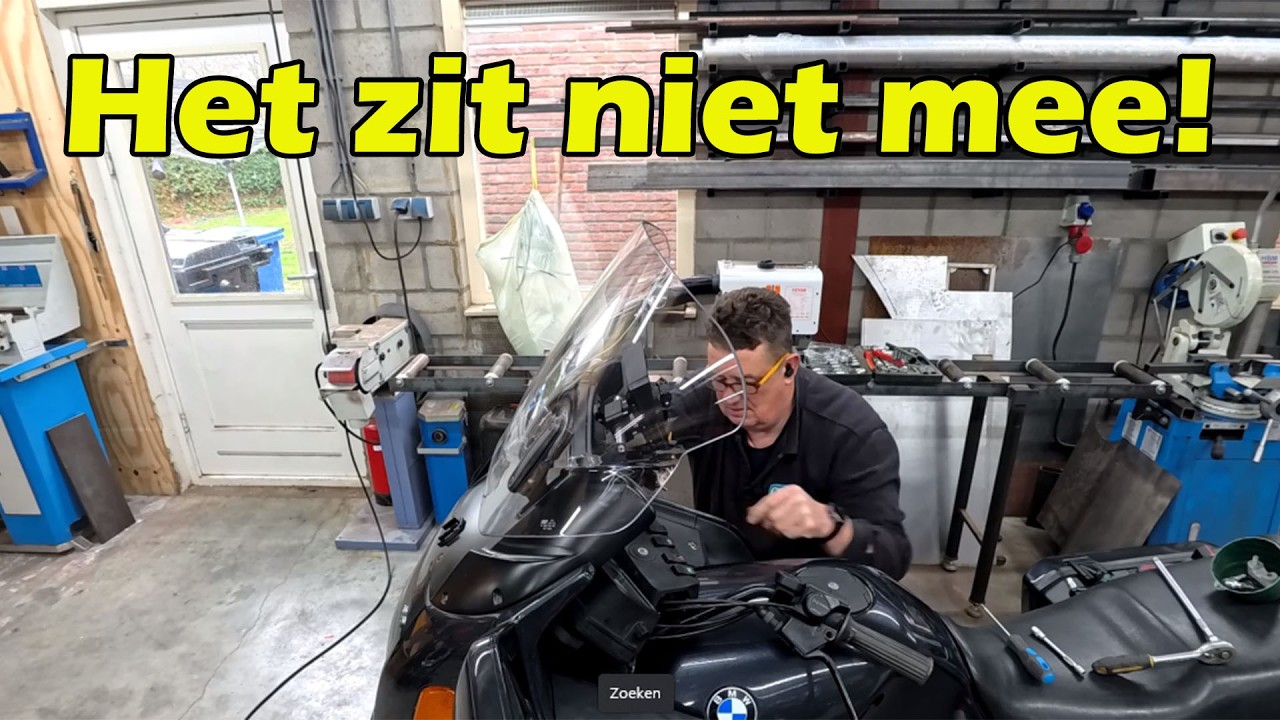 Modificatie aan het stuur voor een betere zitpositie.