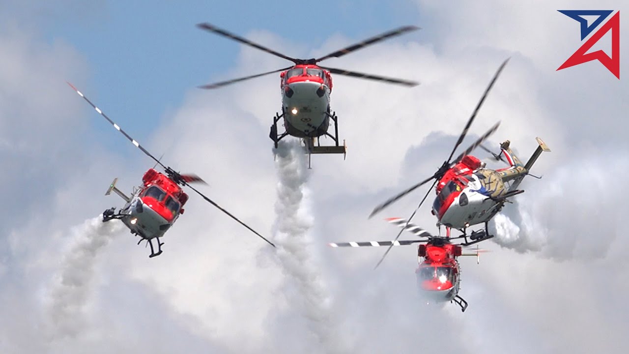 Singapore Airshow 2024 - Indian Air Force Sarang Helicopter Display, 20 Feb
