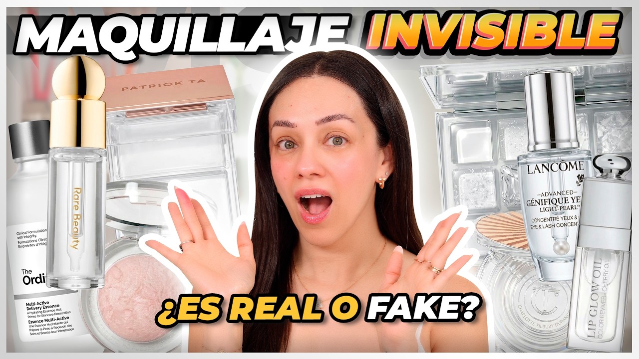 ME MAQUILLO CON PRODUCTOS INVISIBLES 🤔 ME VUELVO TRANSPARENTE?