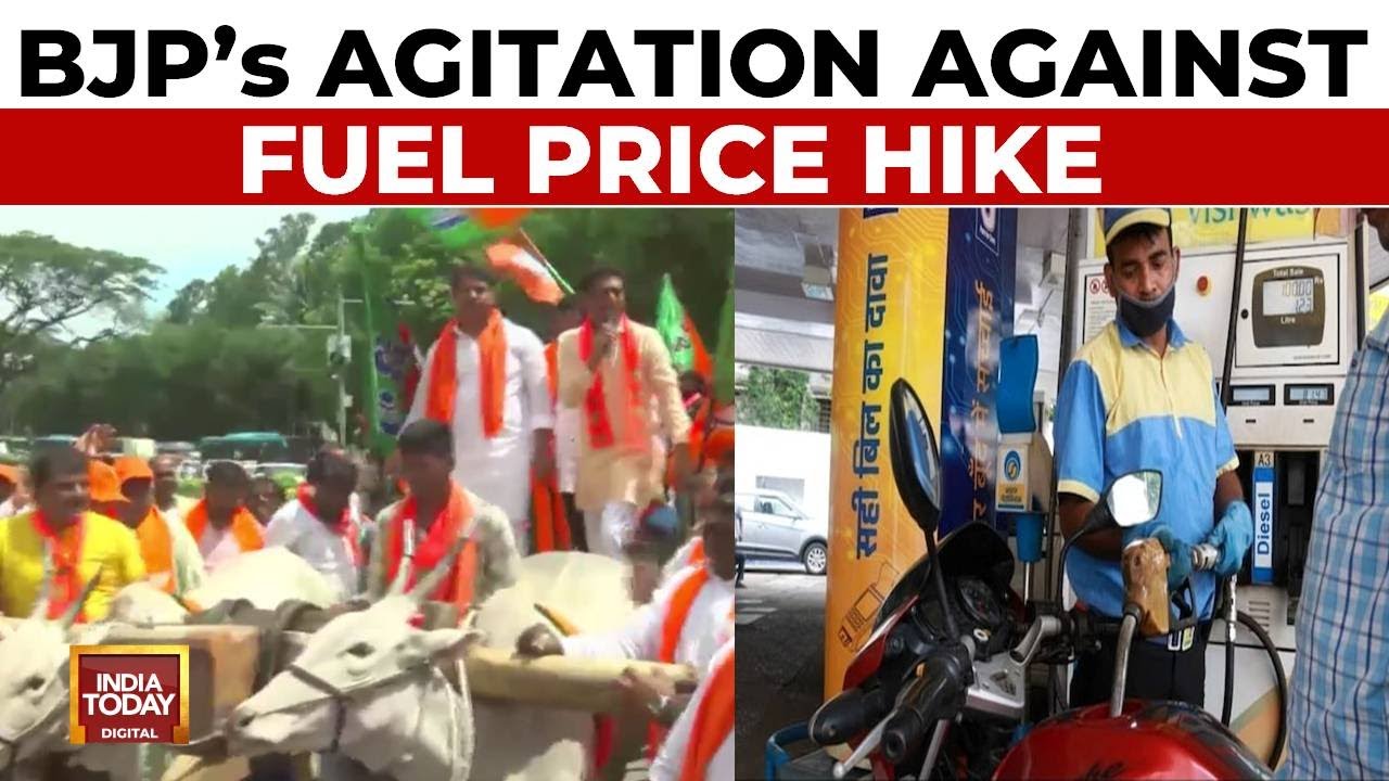 Karnataka Fuel Price Hike: BJP's 'Bullock Cart' Protest In Bengaluru | India Today News