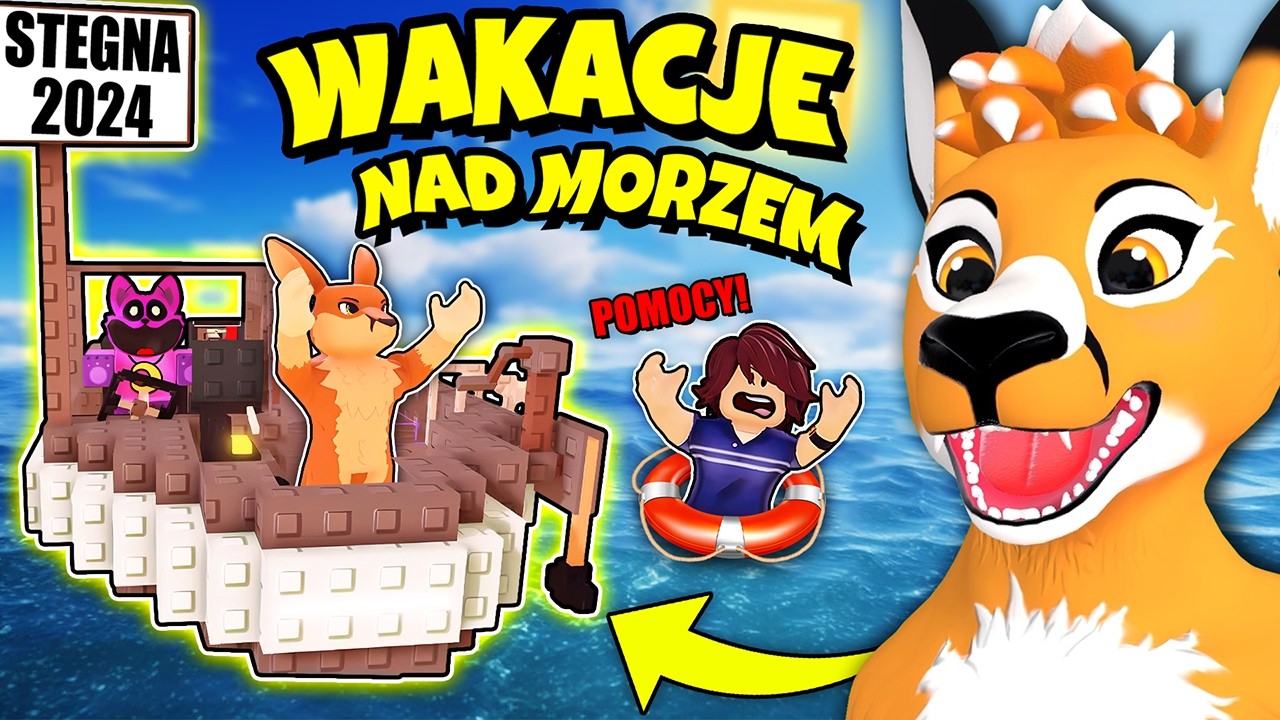 BARDZO DŁUGA PODRÓŻ, ale to NAJGORSZE WAKACJE NAD POLSKIM MORZEM w ROBLOX! | WAVY TRIP