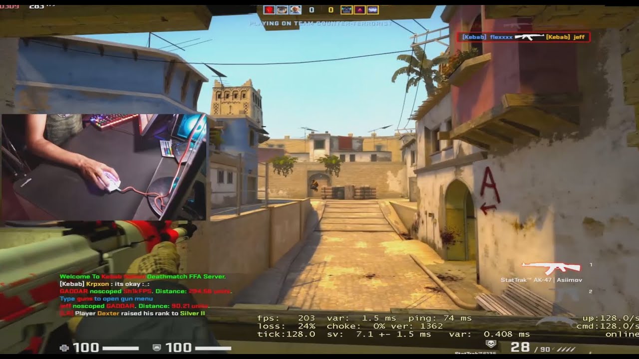 Only Tap CSGO Warmup 400 Dpi 1.3 Sens Low Sensitivity (MouseCam)