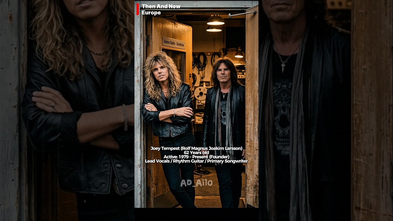 Then and Now: Europe at Electro Studio, Sweden 🇸🇪 |Retro Edition &ndash; AI Nostalgia#80smusic#classicrock