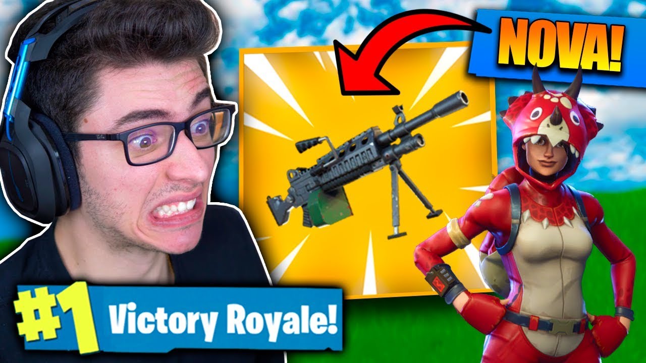 ENCONTREI A NOVA ARMA DO RAMBO E MATEI GERAL! Fortnite: Battle Royale