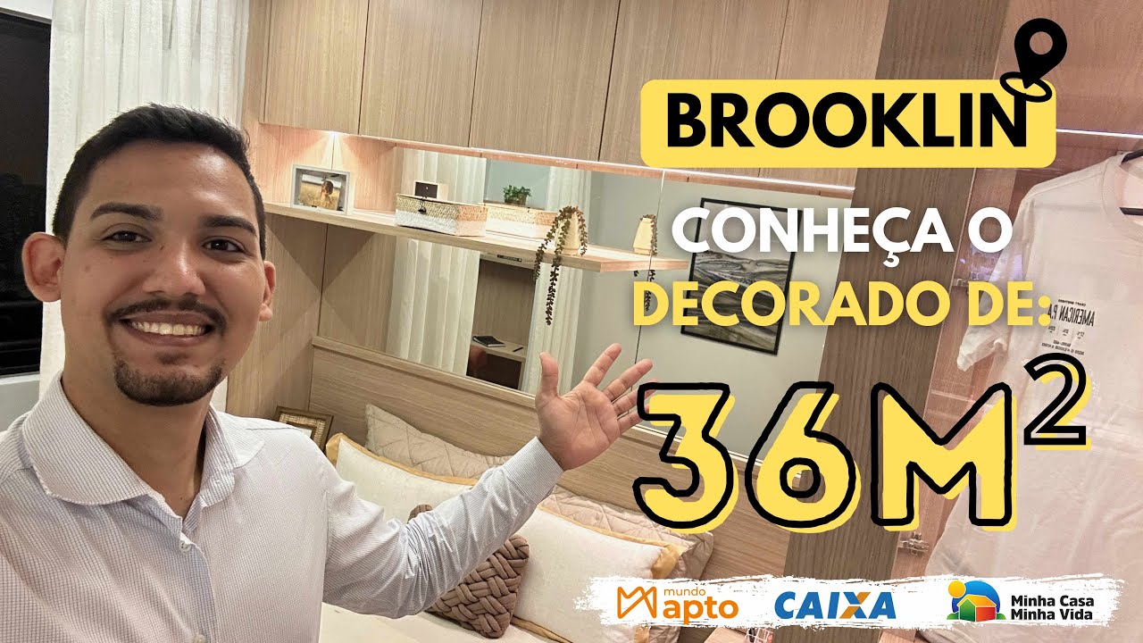 Tour no Decorado de 36m² | 2 Dormitórios com 2 Terraços | Varanda | Mundo Apto Brooklin | Metrô
