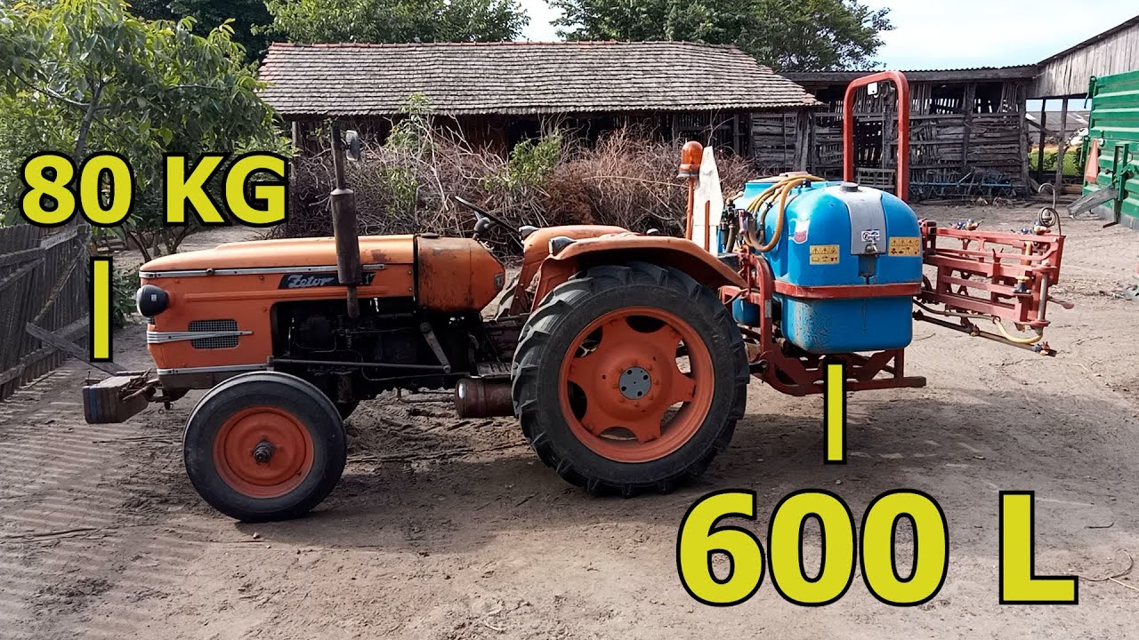 Gyomírtás 600 literes permetezővel | Zetor 2511 |