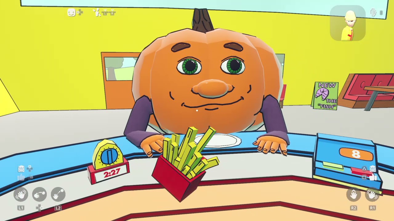 Playing hungry pumpkin in Rec Room!!!