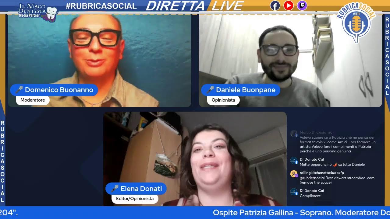 Diretta * Live - Ospite Patrizia Gallina. Soprano.