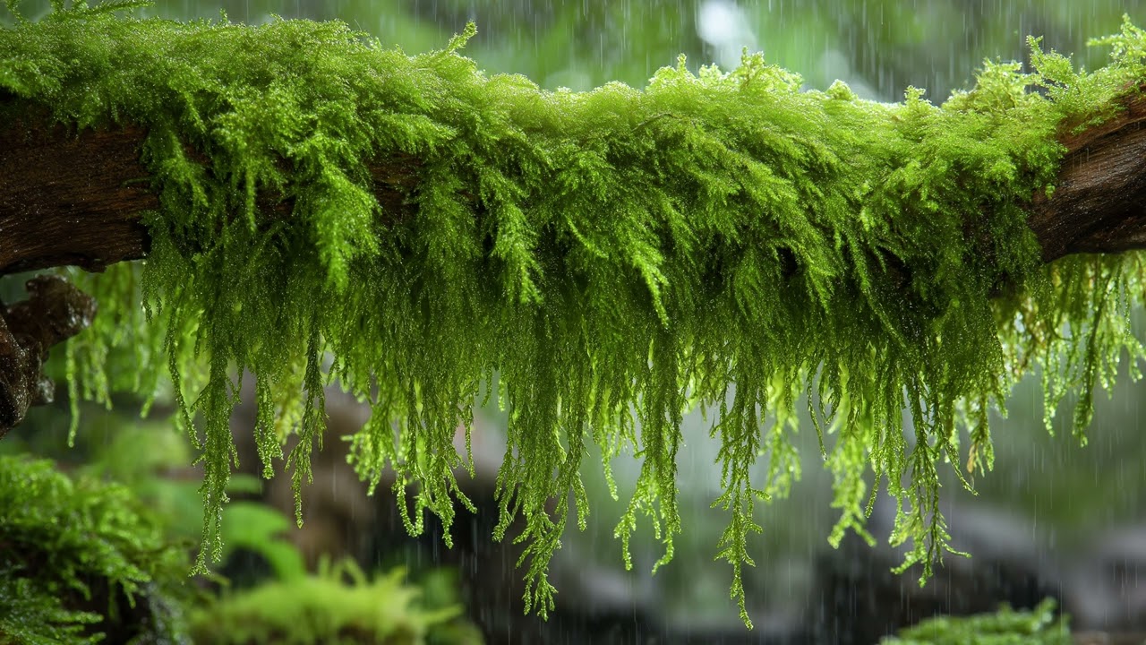 Weeping Moss – Falling Green Silence | Calm Terrarium