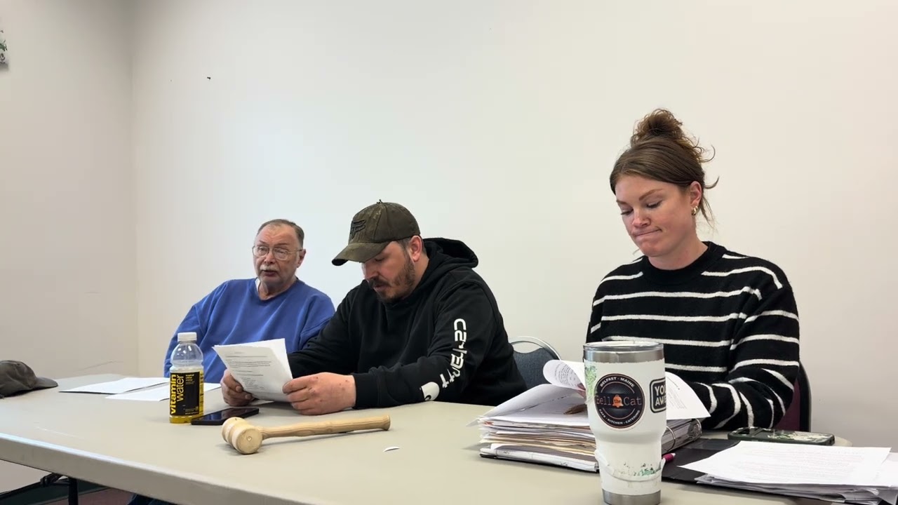 March 6, 2026 Waldo selectboard meeting