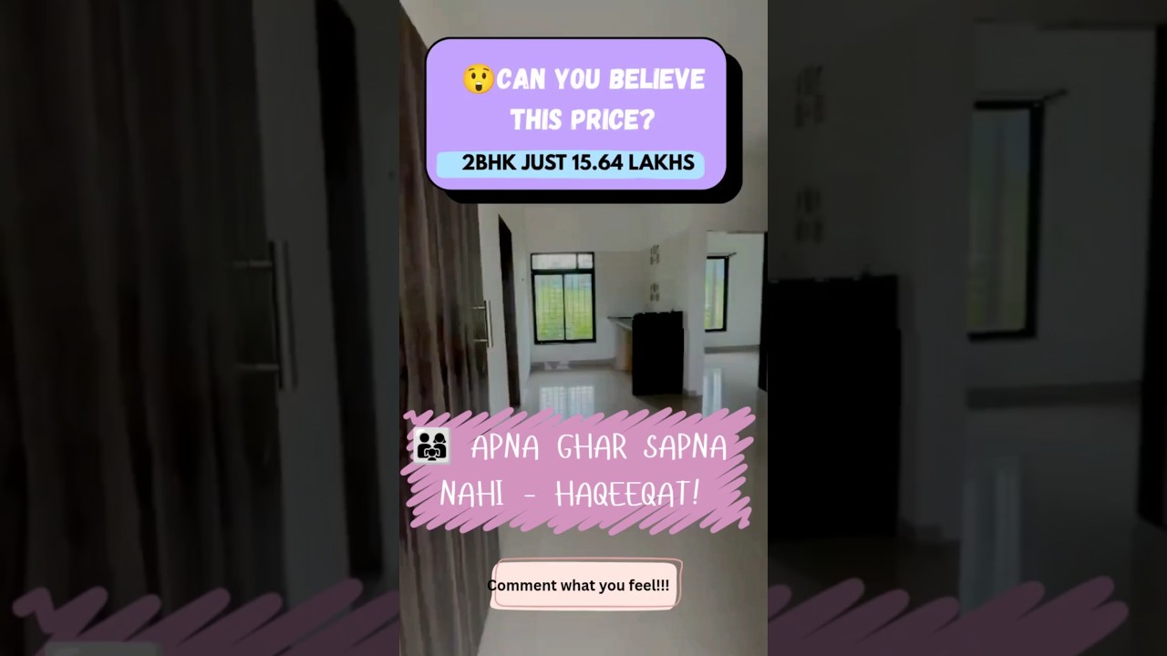 1RK from ₹7.7L | 1BHK & 2BHK Flats in Vangani | 100% Loan Available