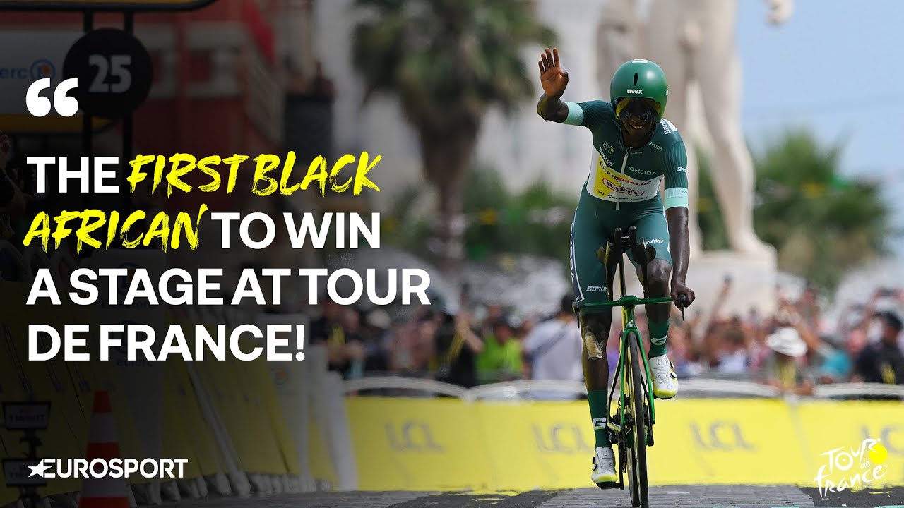 Biniam Girmay makes HISTORY by winning the Green Jersey at the Tour de France! 👑
