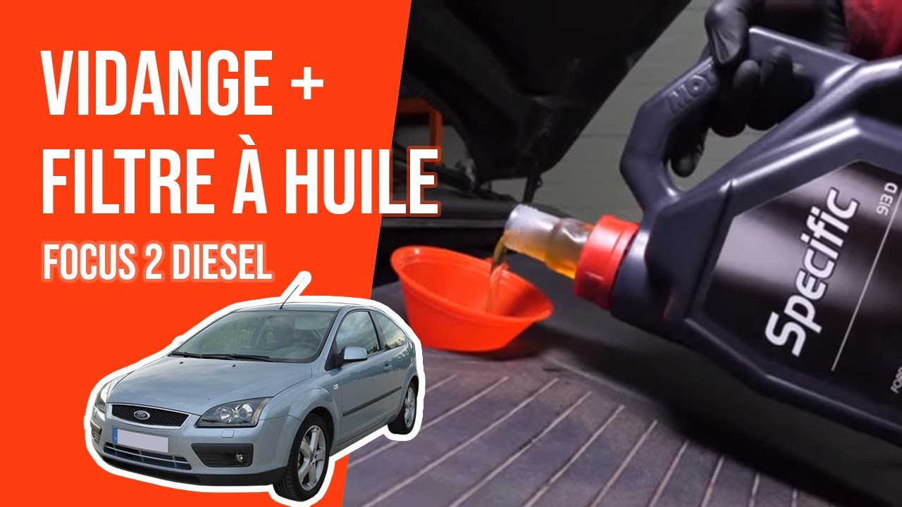 Vidange et changement du filtre à huile FOCUS 2 1.8 TDCI 🛢