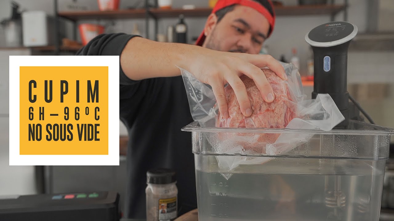 Cupim no Sous Vide – 6 horas a 96ºC – E teste com água e sal! | Só Vide #312