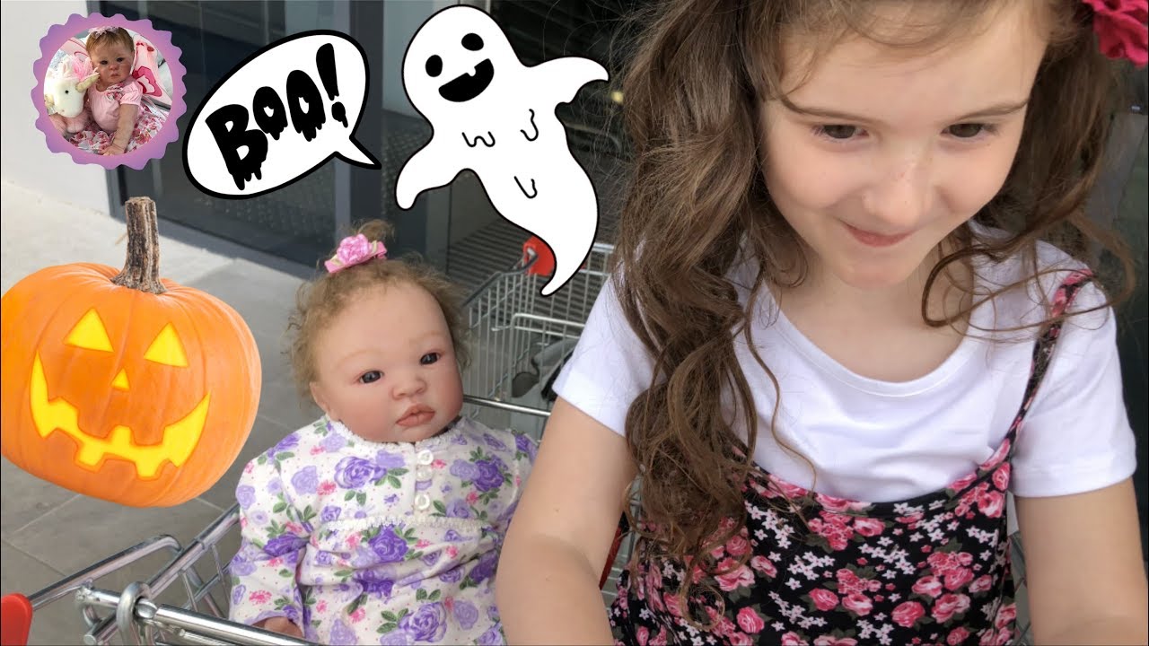 REBORN BABY GOES SHOPPING FOR HALLOWEEN! *Theme Thursday*
