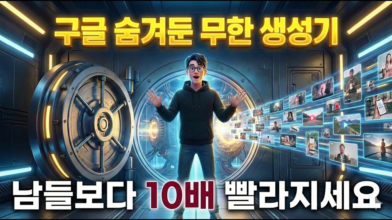 10배 빨라진 작업속도. 구글이 숨겨둔 역대급 '숏폼 무한 생성기' 최초 공개 (코딩X)🤔