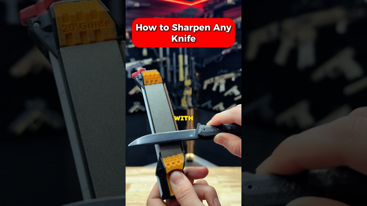How to Sharpen a Knife Blade #shorts