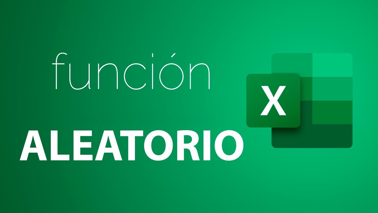 Función ALEATORIO y ALEATORIO ENTRE en Excel