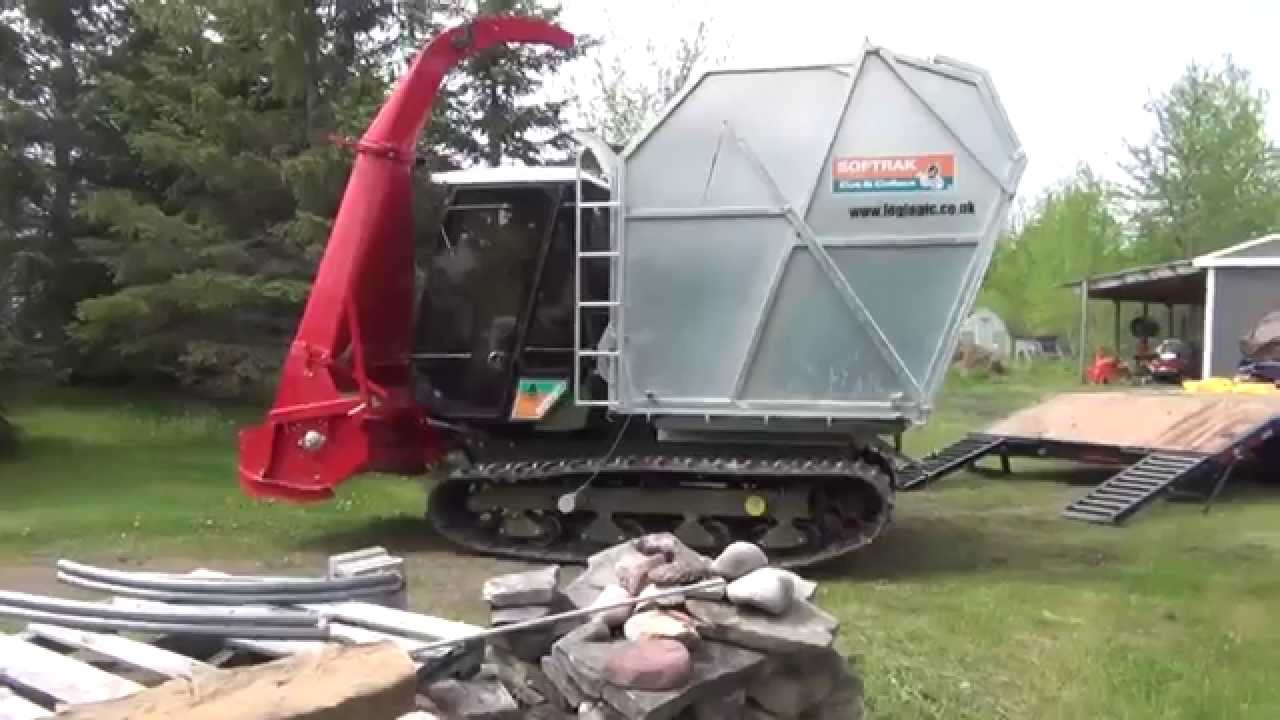 Harvesting reed canary grass near Sault Ste Marie MI   May 30 2015