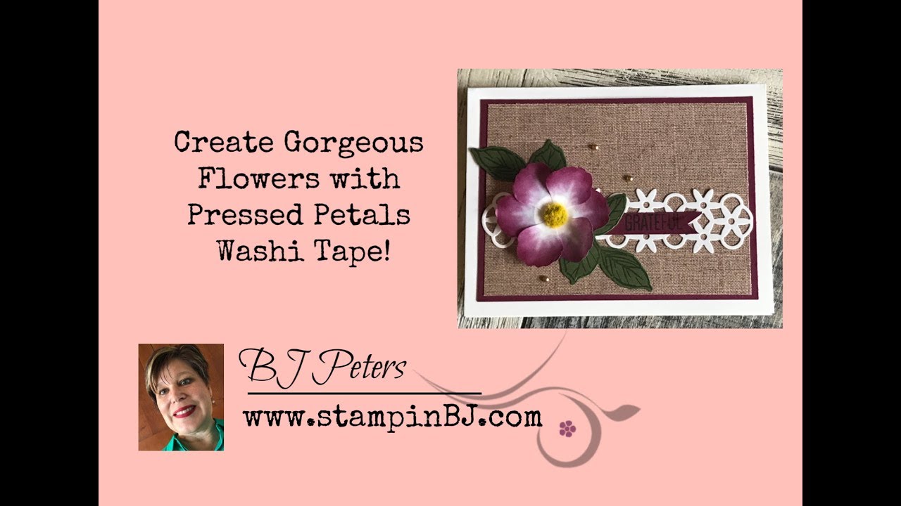 Create Gorgeous Flowers with Pressed Petals Washi Tape