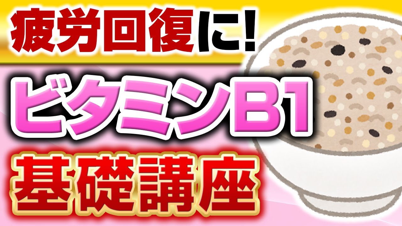 疲労回復に！ビタミンB1基礎講座