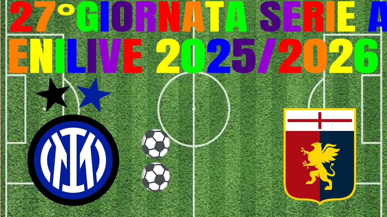 27°GIORNATA SERIE A ENILIVE 2025/2026 INTER 2-0 GENOA 