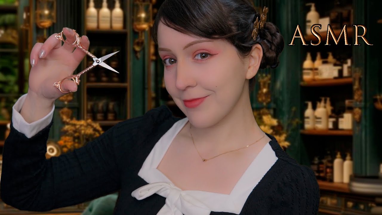 ⭐ASMR Peluquería ANTIGUA 🧡[Sub] Corte de Cabello, Lavado, Atención Personal
