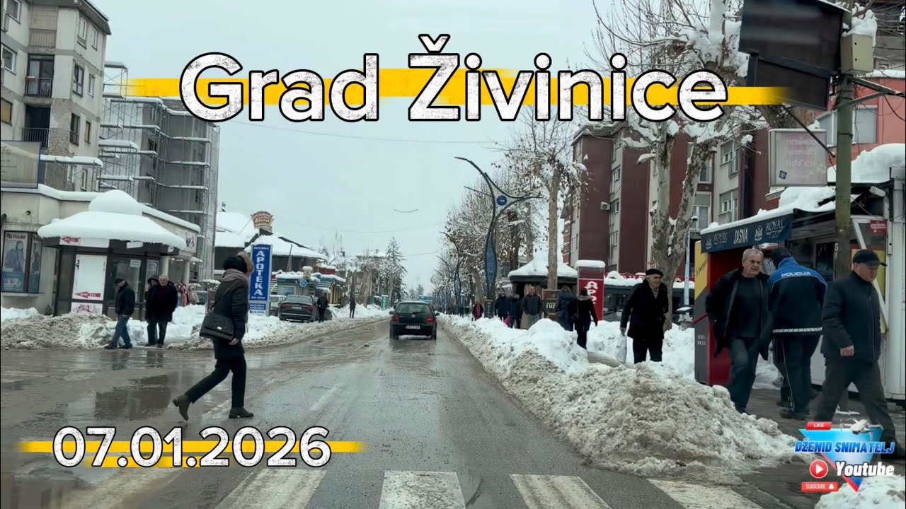 Grad Živinice ulice očišćene velike gužve vožnjom uz muziku 07.01.2026