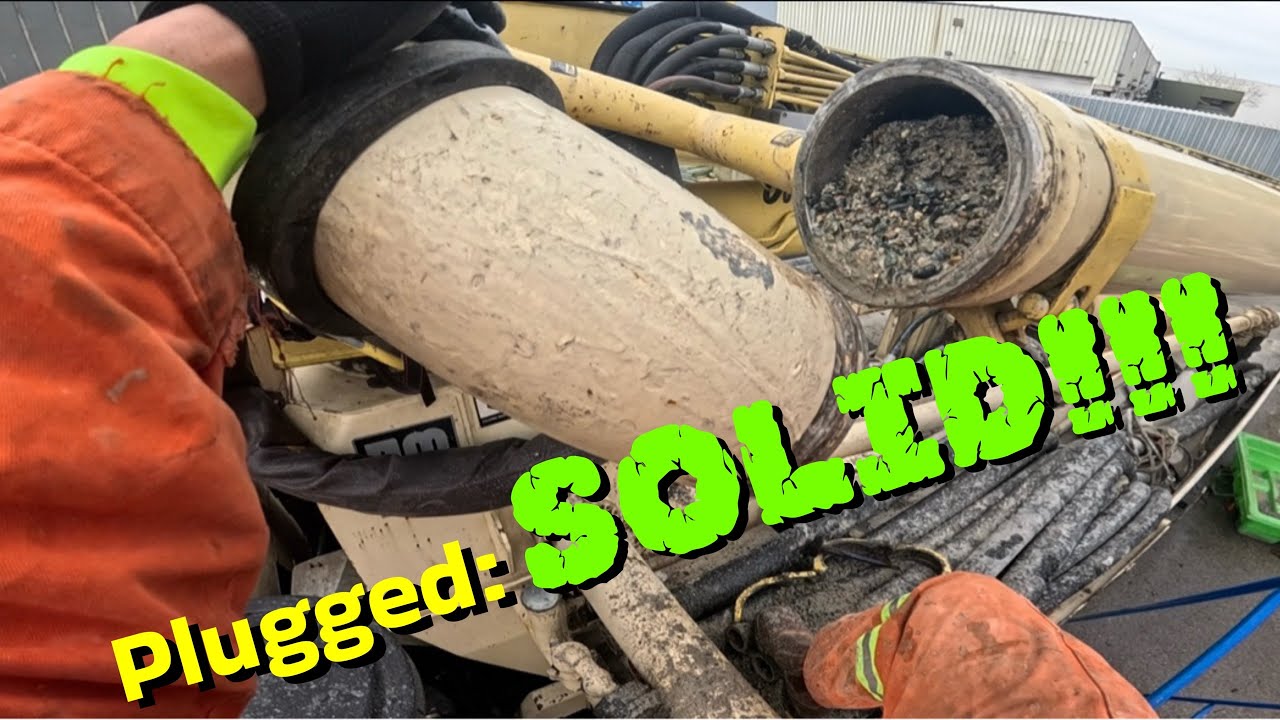 Concrete Pumping DISASTER!!! (clogged up in the pipes)