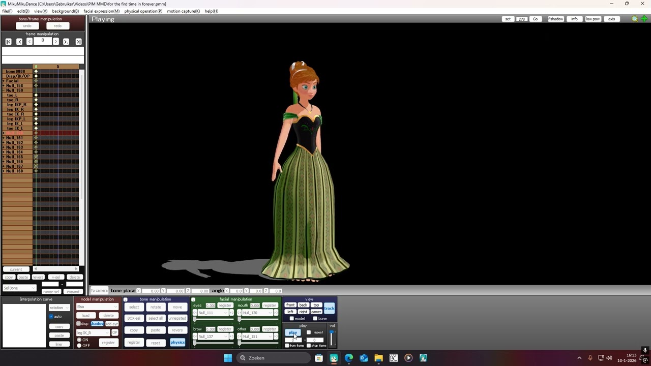 for the first time in forever mmd Wip