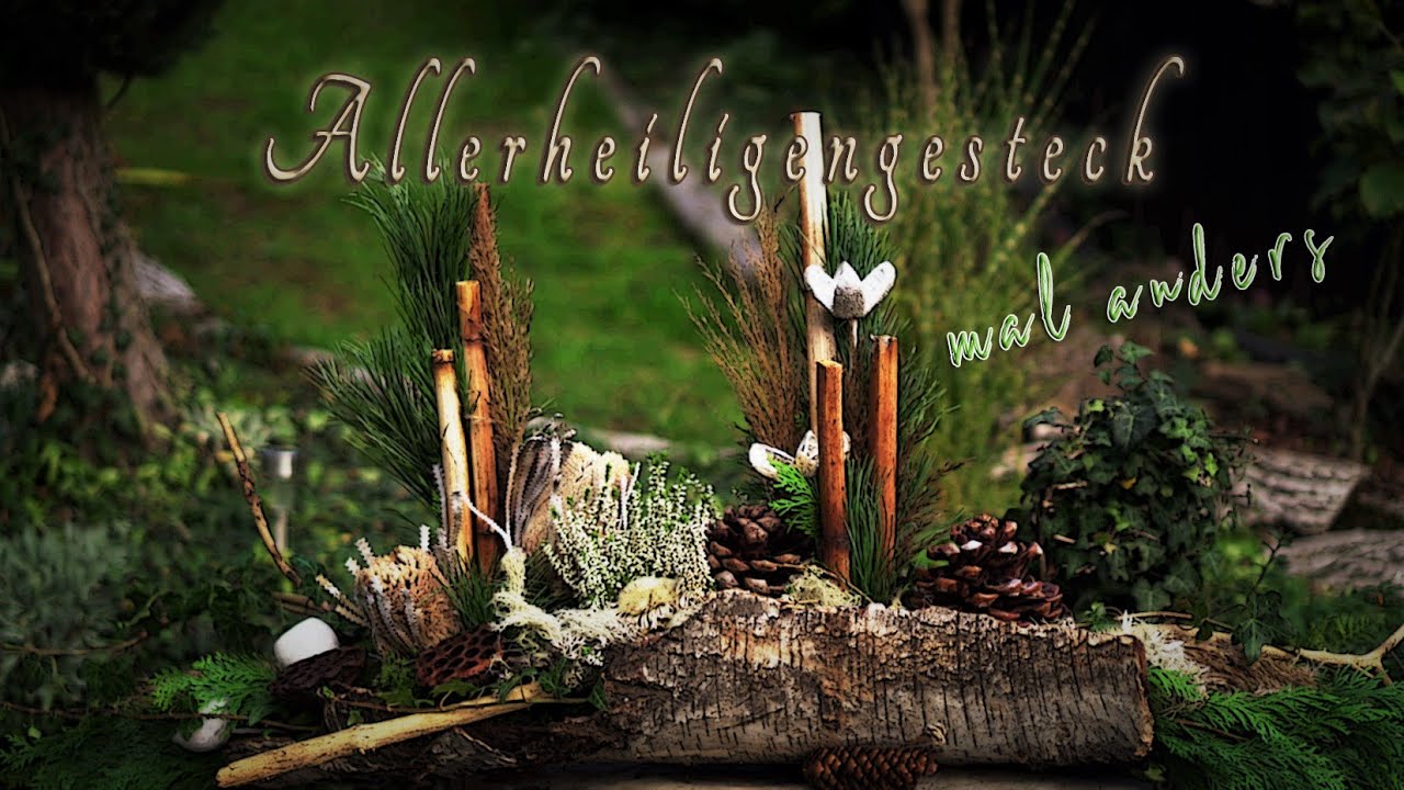 NATUR Allerheiligengesteck DIY |  modern & außergewöhnlich
