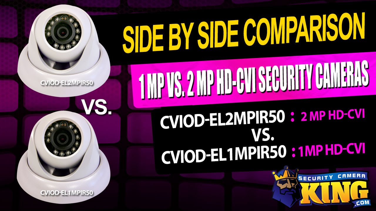 Side by Side Comparison - 1MP (720p) VS 2MP (1080p) HD-CVI
