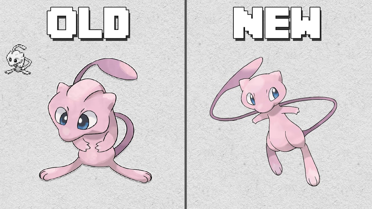 Pok&eacute;mon Design Changes (Old vs New)