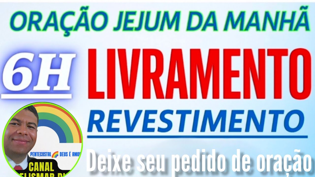 20/01🔥ORAÇÃO DO LIVRAMENTO COM  @Ev.ElismarDias / Manhã com Deus 