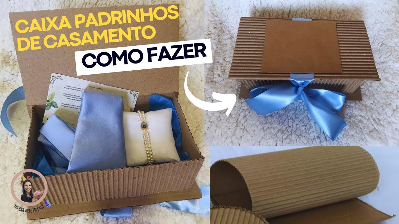 Como fazer caixa presente para padrinhos de casamento?