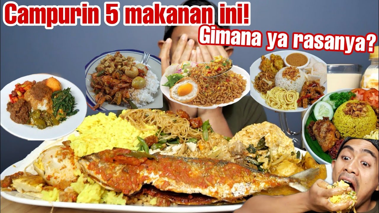 CAMPURIN 5 NASI : NASI PADANG, NASI WARTEG, NASI GORENG, NASI KUNING, NASI UDUK