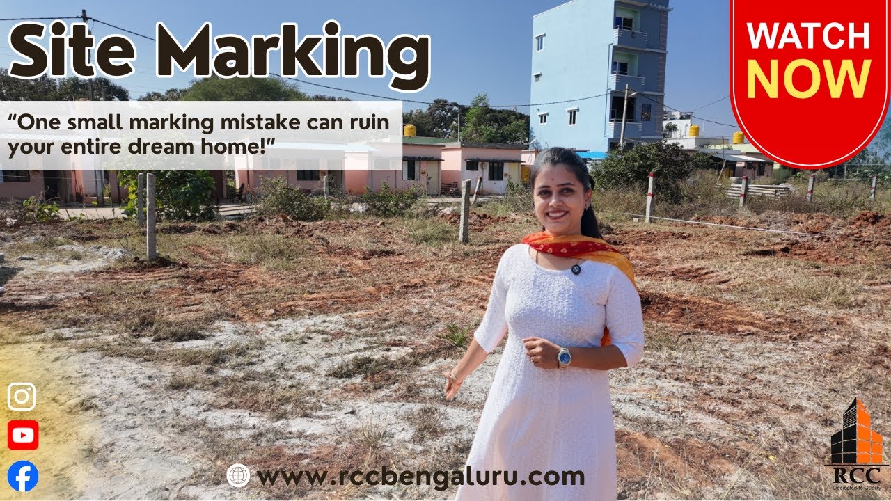 Site Marking Process | The First Step Before Construction Begins | RCC Vlogs