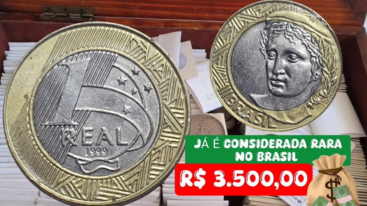MOEDA 1 REAL 1999 FICOU RARA NO PAIS, ATENÇÃO NO TROCO URGENTE.