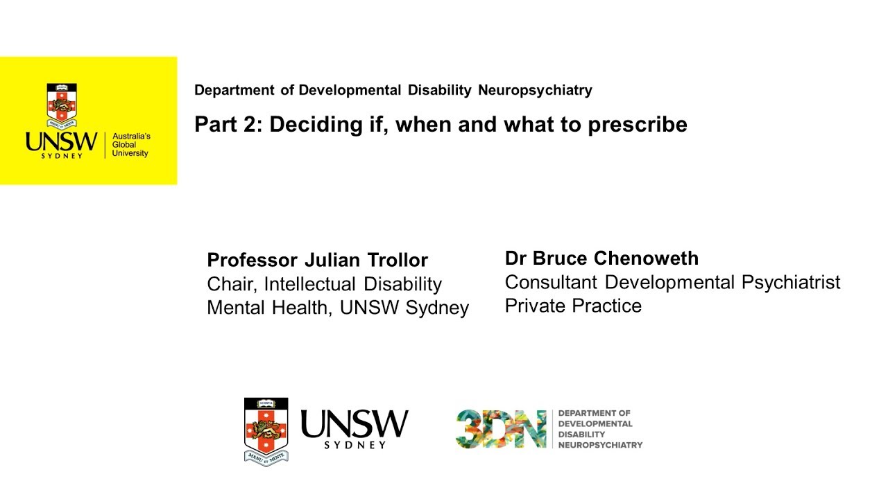 Deciding if, when and what to prescribe