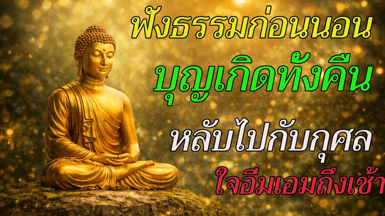 ฟังธรรมก่อนนอน บุญเกิดทั้งคืน หลับไปกับกุศล ใจอิ่มเอมถึงเช้า