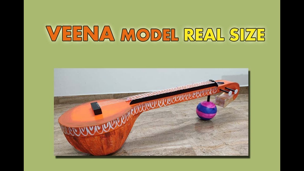 How to make veena | Veena making real size