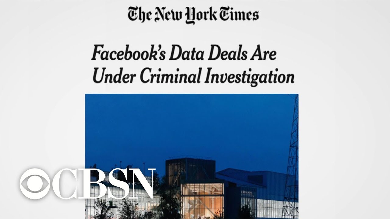 Facebook's data-sharing deals reportedly under criminal investigation
