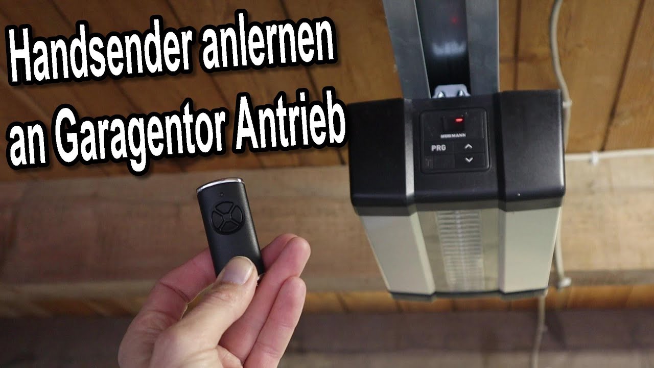 H&ouml;rmann Handsender / Fernbedienung neu anlernen an H&ouml;rmann Garagentor Antrieb