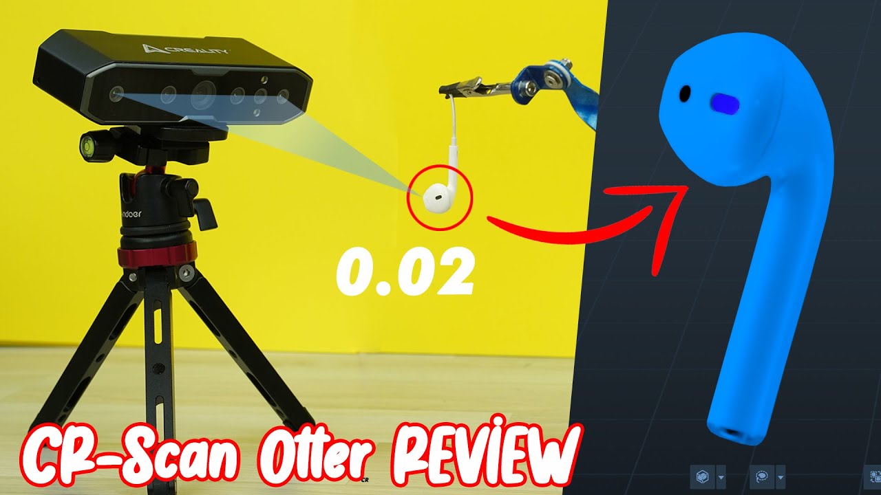INCREDIBLE the quality of a €1000 scanner.  CR-Scan Otter By Creality #creality #adv