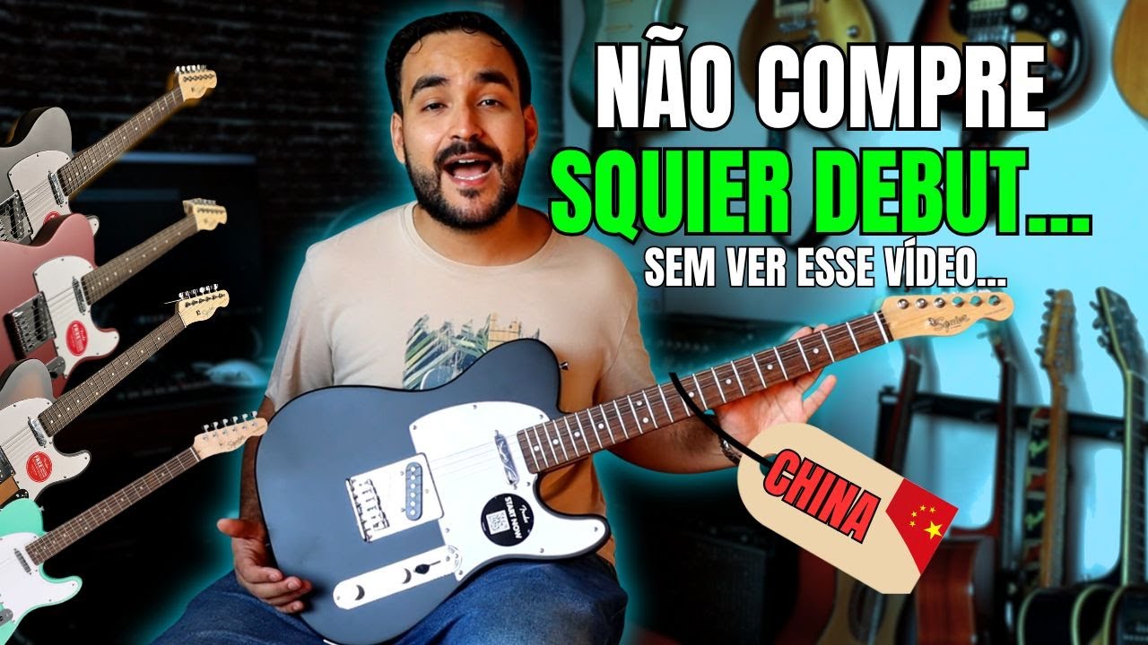 A Telecaster MAIS BARATA da Squier by Fender... Só tem o nome?