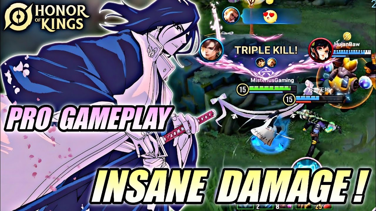 HOK : BYAKUYA KUCHIKI/FEYD Pro Gameplay Easy Win | Honor of Kings (HOK)