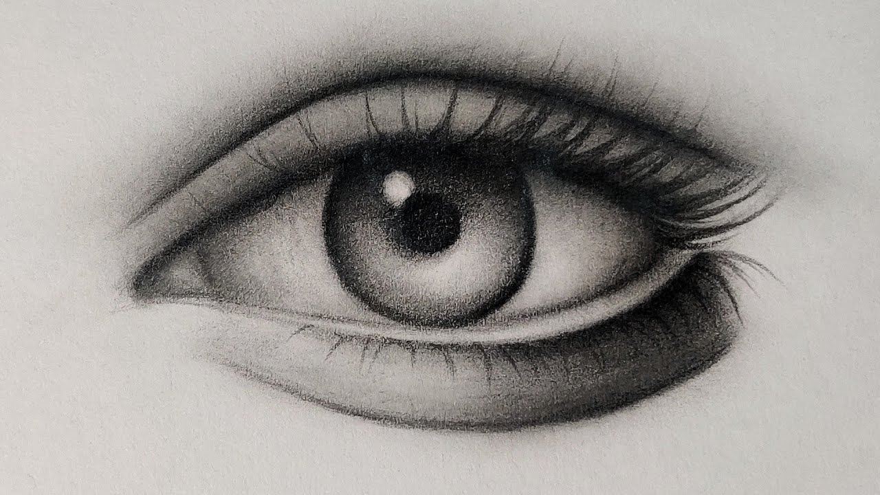 Most Realistic Eye Drawing You&rsquo;ve Ever Seen! (Timelapse)#realisticdrawing 