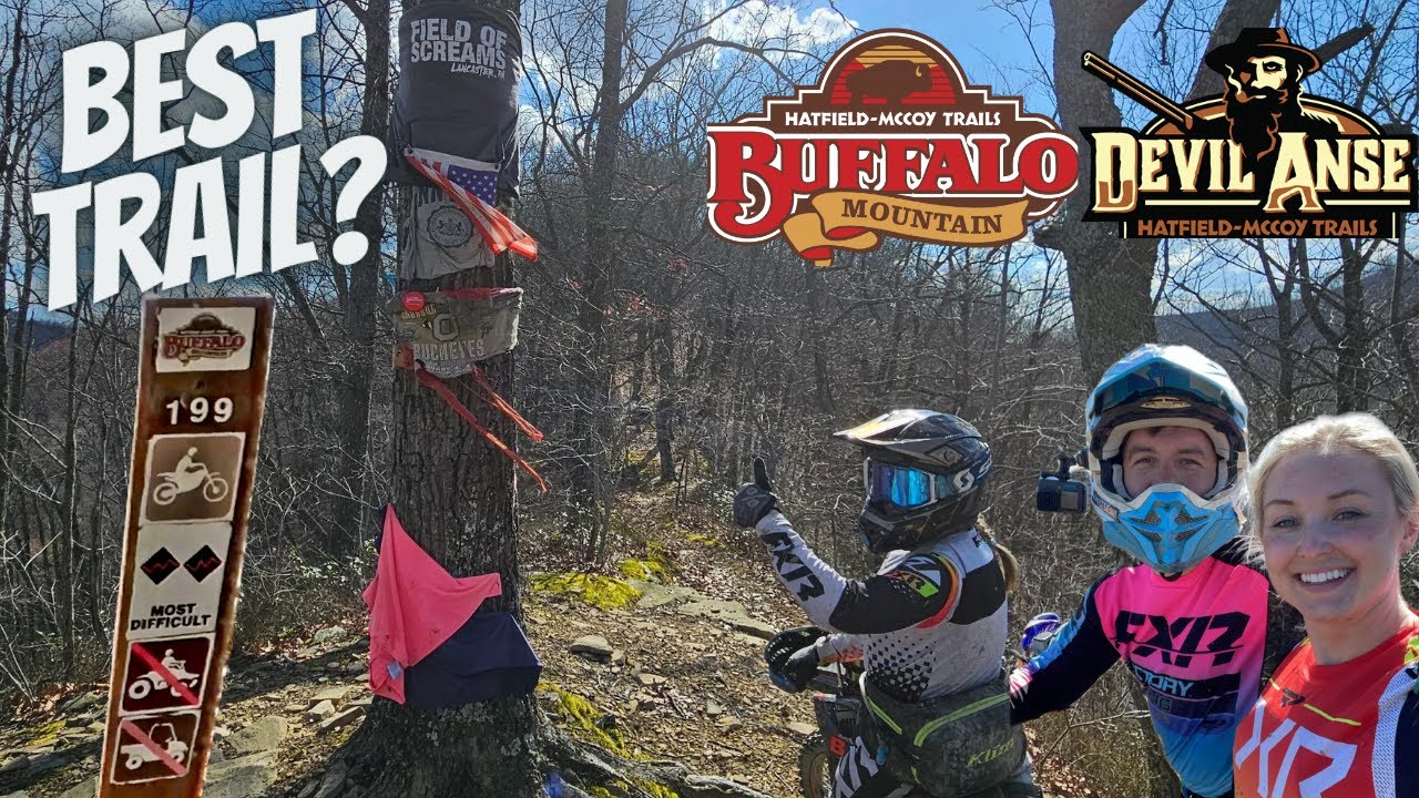 We rode trail 199 !  Hatfield McCoy Trails 2024 - Devil Anse to Buffalo Mountain 🇺🇸       #dirtbike