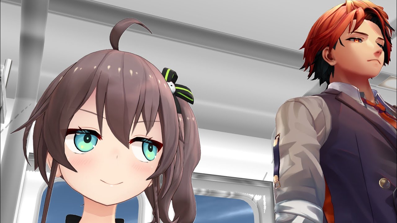 Sadist girl on train【Hololive/stars Animation】