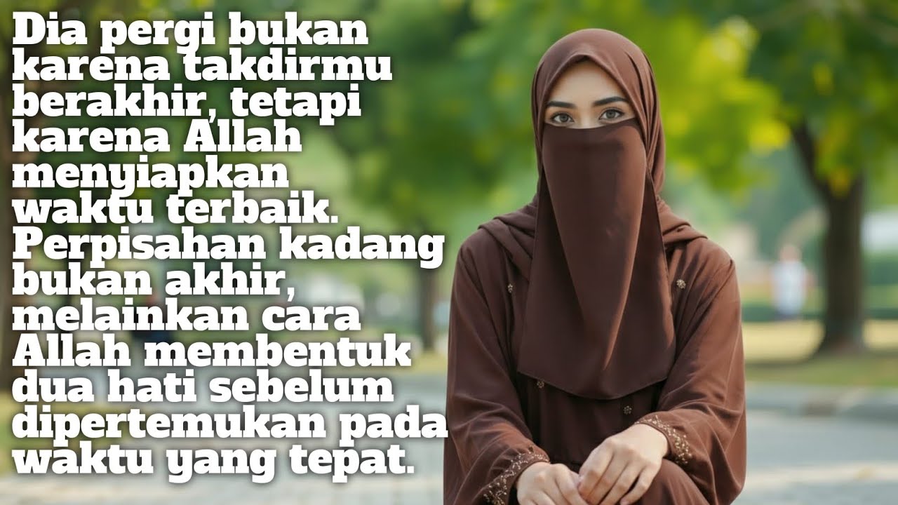 Dia Pergi Bukan Karena Takdir Berakhir, Tapi Karena Allah Menyiapkan Waktu Terbaik